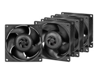 ARCTIC S8038-10K Fan 4-pack Sort 80 mm