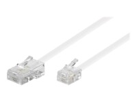 goobay Telefonkabel 3m Hvid