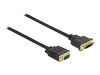 Delock Videoadapterkabel 3m Sort