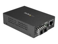 StarTech.com Multimode SC Fiber Media Converter - 1000BASE-SX Fiber Optic to Copper Bridge - Network - 550m Fibermedieomformer Ethernet Fast Ethernet