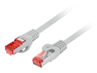 Lanberg CAT 6 Kabel med folie og kobberfletning (FTP) 25cm Patchkabel Grey