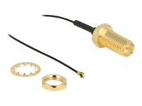 DeLOCK Koaksial 35cm Antennekabel Sort