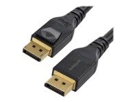 StarTech.com 13ft/4m VESA Certified DisplayPort 1.4 Cable, 8K 60Hz HBR3 HDR, Super UHD DisplayPort to DisplayPort Monitor Cord, Ultra HD 4K 120Hz DP 1.4 Video Cable M/M DP Connectors - DP 1.4 Latching Cable DisplayPort kabel 4m Sort
