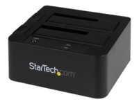 StarTech.com USB 3.0 / eSATA Dual Hard Drive UASP for 2.5/3.5in SATA SSD / HDD - SATA 6 Gbps USB 3.0 Dual Drive Dock Lagringskontrol