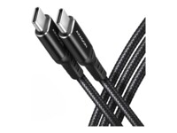 AXAGON BUCM-CM20AB USB Type-C kabel 2m Sort