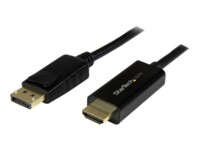 StarTech.com 3 m (10 ft.) DisplayPort to HDMI Adapter Cable - 4K 30Hz DP to HDMI Converter Cable - Computer Monitor Cable (DP2HDMM3MB) Videoadapterkabel 3m Sort