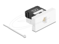 Delock Easy 45 Module RJ45 jack to LSA Cat.6A 180° toolfree black / white