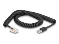 Delock Stregkodescannerkabel 2m Sort
