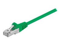 goobay CAT 5e SF/UTP 3m Netværkskabel Grøn