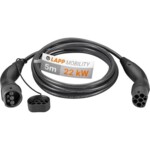 Type 2 Charging Cable, up to 22 kW, 5 m, black, 5 m, black