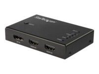 StarTech.com 4 Port HDMI Video - 3x HDMI & 1x DisplayPort - 4K 60Hz Video-/audioswitch HDMI / DisplayPort