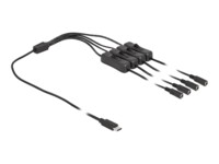 Delock Strøm-splitter 1m Sort