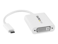 StarTech USB C to DVI Adapter - White - 1920x1200 - USB Type C Video Converter for Your DVI D Display / Monitor / Projector (CDP2DVIW)