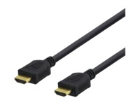 DELTACO HDMI-1015D HDMI-kabel med Ethernet 1.5m Sort