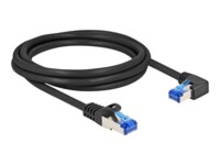 DeLOCK CAT 6a S/FTP 2m Netværkskabel Sort