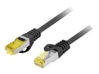 Lanberg CAT 6a S/FTP 25cm Patchkabel Sort RAL 9004
