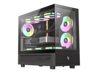 GameMax Infinity NEX C31 BK Tower Micro ATX Sort Transparent
