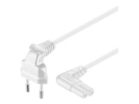 goobay NK 104 W-200 TV Strømkabel 2m Hvid