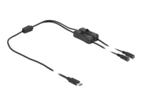 Delock Strøm-splitter 1m Sort