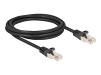 DeLOCK S/FTP 2m Netværkskabel Sort