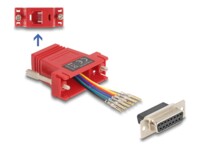 DeLOCK Assembly Kit Seriel adapter Rød