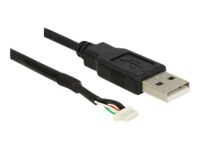 Delock camera plug V5 USB intern til ekstern adapter 1.5m Sort