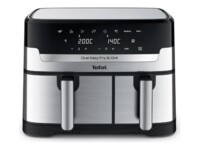 Tefal Dual Easy Fry & Grill EY905D10 Dobbelt varmluftssteger 2.7kW Rustfrit stål