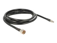DeLOCK CFD400 LLC400 low loss Koaksial 2m Antennekabel Sort