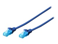 DIGITUS Professional CAT 5e Ikke afskærmet parsnoet (UTP) 25cm Patchkabel Blå