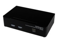 StarTech.com 2 Port DisplayPort KVM - 2560x1600 @60Hz - Dual Port DP USB, , Video, Mouse Box w/ Audio for Computers and Monitors (SV231DPUA) KVM / audio-switch Desktop