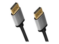 LogiLink DisplayPort kabel 1m Sort Grå