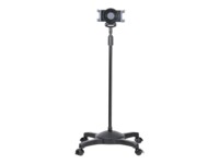 StarTech.com Mobile Tablet Stand w/ Lockable Wheels, Height Adjustable, Universal Rolling Floor Stand for Tablets from 7 to 11', Portable Tablet Stand w/ Detachable Tablet Holder, TAA - Ergonomic Tablet Stand Vogn med hjul Tablet 7'-11'