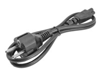 StarTech.com 1m (3ft) Laptop Power Cord, EU Schuko to C5, 2.5A 250V, 18AWG, Notebook / Laptop Replacement AC Cord, Printer/Power Brick Cord, Schuko CEE 7/7 to Clover Leaf IEC 60320 C5 - Laptop Charger Cable Strømkabel 1m Sort