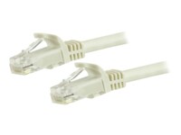 StarTech.com 7.5m CAT6 Cable - White Snagless CAT 6 Wire - 100W RJ45 UTP 650MHz Category 6 Network Patch Cord UL/TIA (N6PATC750CMWH) CAT 6 Ikke afskærmet parsnoet (UTP) 7.5m Patchkabel Hvid