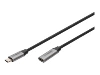 DIGITUS USB forlængerkabel 1m Sort