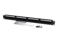 StarTech.com 24 Port 1U Rackmount Cat 6 110 Patch Panel - 24 port Network Patch Panel - RJ45 Ethernet 110 type Rack Mount Patch Panel 1U (C6PANEL24) Sort