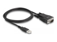 Delock Adapter USB 2.0 Type-A male to 1 x Serial RS-232 D-Sub 9 male with screws and nuts ESD protection