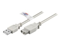 goobay USB 2.0 USB forlængerkabel 5m Grå