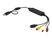 StarTech USB Video Capture Adapter Cable, S-Video/Composite to USB 2.0 SD Video Capture Device Cable, TWAIN Support, Analog to Digital Converter for Media Storage, For Windows Only - SD Video Capture Cable (SVID2USB232)