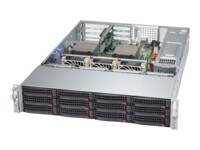Supermicro SC826 BAC4-R1K23WB Rackversion Forstærket forlænger ATX 1200Watt Strømforsyning Sort