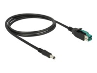 Delock Forstærket USB kabel 1m Sort