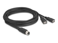Delock USB / serielkabel 3m Sort