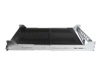 StarTech.com 2U Vented Sliding Server Rack Shelf w/ Cable Management Arm - Adjustable Depth - 50lb - 19' Server Tray Shelf for Equipment Rack (UNISLDSHF192) Rackhylde Sort