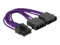 Delock Strømforsyningsadapter 15cm Lilla