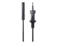 StarTech.com 1m (3ft) Laptop Power Cord, EU Plug to C7, 2.5A 250V, 18AWG, Notebook / Laptop Replacement AC Power Cord, Printer/Power Brick Cord, Europlug to IEC 60320 C7 - Laptop Charger Cable, UL Listed Strømkabel 1m Sort