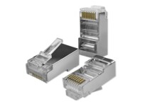 Qoltec CAT 6 Kabel med folie og kobberfletning (FTP) Netværk-konnektor Sølv
