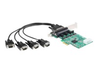 DeLock PCI Express Card > 4 x Serial RS-232 Seriel adapter PCI Express x1 921.6Kbps