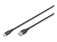 DIGITUS USB Type-C kabel 1m Sort