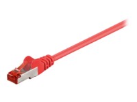 goobay CAT 6 SFTP, PiMF 1m Patchkabel Rød