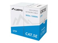 Lanberg CAT 5e Ikke afskærmet parsnoet (UTP) 305m Bulkkabel Pantone cool gray 5C